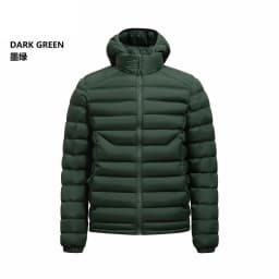 Men's Casual Hooded Cotton Jacket Lightweight Thickened European Size for Middle-Aged And Young Cotton Clothes