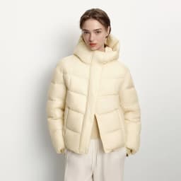 Semir Down Jacket Women Winter Down Waterproof Oil-proof Stain-proof Heat-Generating Anti-Static 2026 New Mid-Length Women