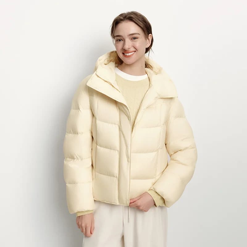 Semir Down Jacket Women Winter Down Waterproof Oil-proof Stain-proof Heat-Generating Anti-Static 2026 New Mid-Length Women