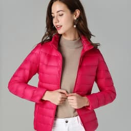 Johnature 2026 New Women Coat Autumn Winter White Duck Down Jacket Solid Colors Warm Slim Zipper Fashion Light Down Coat