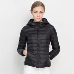 Johnature 2026 New Women Coat Autumn Winter White Duck Down Jacket Solid Colors Warm Slim Zipper Fashion Light Down Coat