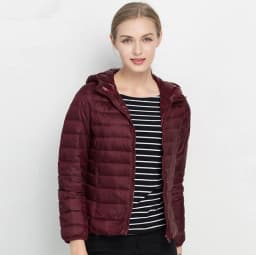 Johnature 2026 New Women Coat Autumn Winter White Duck Down Jacket Solid Colors Warm Slim Zipper Fashion Light Down Coat