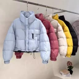 Women's Short Puffer Jacket 2025 New Winter Korean Style Loose Thickened Bread Coat Cotton Outerwear Warm Commute Style