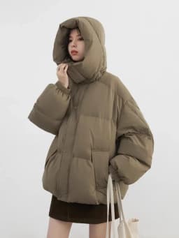 CHIC VEN Women Down Coats New Loose Hooded 90 White Duck Down Down Jacket Female Warm Bread Jacket Autumn Winter 2024