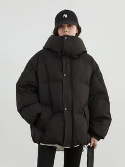CHIC VEN Women Down Coats New Loose Hooded 90 White Duck Down Down Jacket Female Warm Bread Jacket Autumn Winter 2024