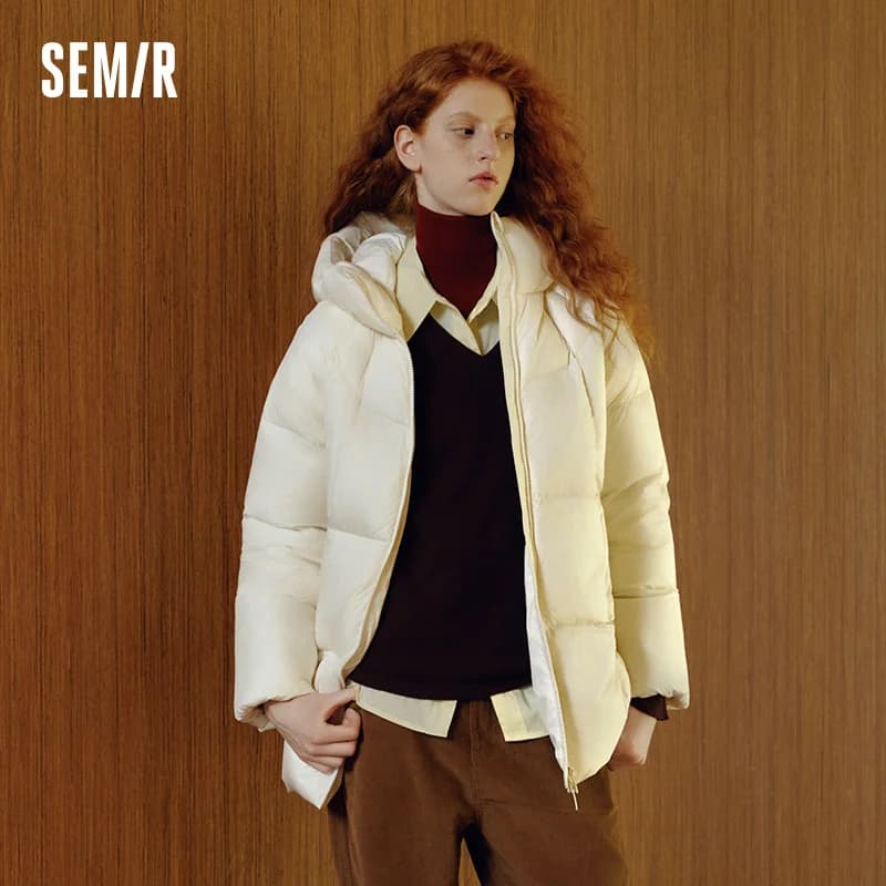 Semir Down Jacket Women Winter Mid-Length 90% Down Fill Thick Three-Resistant Turtle Back Raglan 2026 New Outerwear Women's Wear