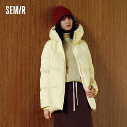 Semir Down Jacket Women Winter Mid-Length 90% Down Fill Thick Three-Resistant Turtle Back Raglan 2026 New Outerwear Women's Wear