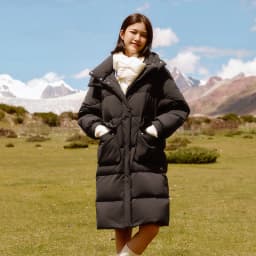 Semir Down Coat Women LongWaterproof Oil-proof Stain-proof Warm 2026 Winter New Loose Hooded Versatile Jacket Woman