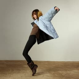 TOYOUTH Women 90% White Duck Down Jacket 2025 Winter New Diamond Grid Double Side Contrasting Color Splicing Jacket Coat