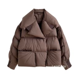 Lagabogy 2025 Winter Puffer Jacket Women Short 90% White Duck Down Coat Female Streetwear Warm Parkas Removable Sleeves Outwear