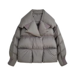 Lagabogy 2025 Winter Puffer Jacket Women Short 90% White Duck Down Coat Female Streetwear Warm Parkas Removable Sleeves Outwear