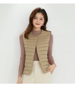Spring Autumn Women Ultra Light 90% White Duck Down Vest Warm Winter Slim Waistcoat Under Parka Female Liner Portable Outwear