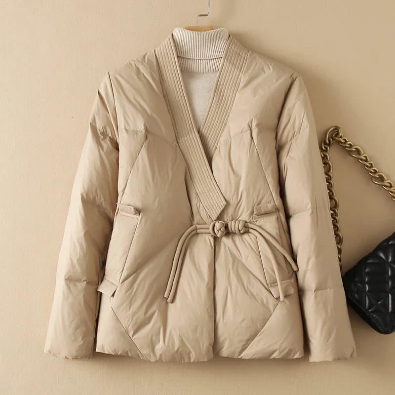 SEDUTMO Spring Oversize Duck Down Coat Women Vintage Jackets Autumn Fashion Casual Parkas ED2132