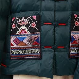 Chinese Style Vintage Embroidered Buckle Down Coat Women Warm Light White Duck Down Jacket Parkas Ladies Short Puffer Outwears