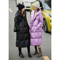 AMII Minimalist 2024 Down Puffer Coat For Women Winter Long Bread Coat Light Thick Warm Quality Fashion Outerwear New 12424110