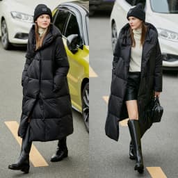 AMII Minimalist 2024 Down Puffer Coat For Women Winter Long Bread Coat Light Thick Warm Quality Fashion Outerwear New 12424110