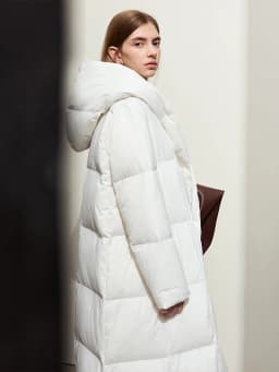 AMII Minimalist 2024 Down Puffer Coat For Women Winter Long Bread Coat Light Thick Warm Quality Fashion Outerwear New 12424110