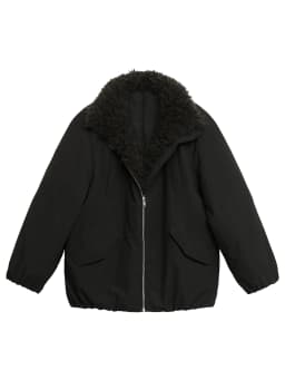 CHIC VEN Women Down Coats Loose Casual 90 White Duck Down Jacket Plush Splice Female Warm Overcoat Autumn Winter 2025