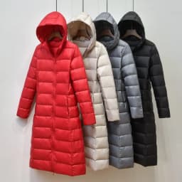 Johnature Women Hooded Zipper Warm Down White Coats Long Sleeve Slim Fashion Clothes 2025 New Autumn 6 Color Long Down Coats