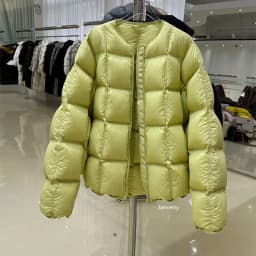 Janveny 2025 New Winter Fluffy Puffer Jacket Women Thicken Warm Oversized Baseball Collar 90% White Duck Down Short Casual Coat