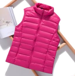Autumn and Winter Down Vest Women's Short Ultra-light Duck Down Jacket Windproof Vest Warm Women's Sleeveless Jacket