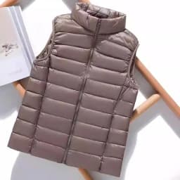Autumn and Winter Down Vest Women's Short Ultra-light Duck Down Jacket Windproof Vest Warm Women's Sleeveless Jacket