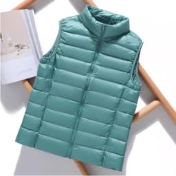Autumn and Winter Down Vest Women's Short Ultra-light Duck Down Jacket Windproof Vest Warm Women's Sleeveless Jacket