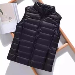 Autumn and Winter Down Vest Women's Short Ultra-light Duck Down Jacket Windproof Vest Warm Women's Sleeveless Jacket