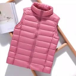Autumn and Winter Down Vest Women's Short Ultra-light Duck Down Jacket Windproof Vest Warm Women's Sleeveless Jacket