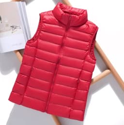Autumn and Winter Down Vest Women's Short Ultra-light Duck Down Jacket Windproof Vest Warm Women's Sleeveless Jacket