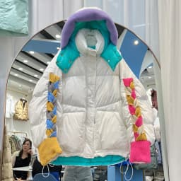 Womens Clothing Winter Female Short Down Jacket Hooded Patchwork Korean Fashion Duck Down Coat Short Jacket Parka Feather Woman