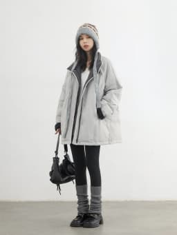 CHIC VEN New Women 90 White Duck Down Coats Long Stand Collar Down Jacket Female Windproof Warm Outerwear Autumn Winter 2025