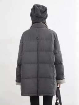 CHIC VEN New Women 90 White Duck Down Coats Long Stand Collar Down Jacket Female Windproof Warm Outerwear Autumn Winter 2025