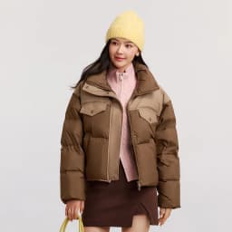 Semir Down Jacket Women Waterproof Patchwork Oversize Stand Collar 2026 Winter New Trendy Coat