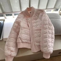 Trendy Plaid down Cotton Jacket Women's Loose Fit Anti-Aging Winter Outerwear Versatile Polyester Fiber Short Coat