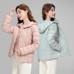 Lightweight Women Down Jacket Fashion Casual  White Duck Down Jackets for Women Warm Thin Portable Outerwear JK-050
