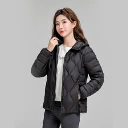 Lightweight Women Down Jacket Fashion Casual  White Duck Down Jackets for Women Warm Thin Portable Outerwear JK-050