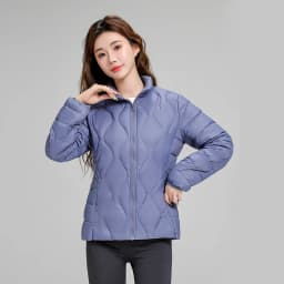 Lightweight Women Down Jacket Fashion Casual  White Duck Down Jackets for Women Warm Thin Portable Outerwear JK-050