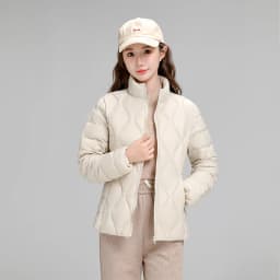 Lightweight Women Down Jacket Fashion Casual  White Duck Down Jackets for Women Warm Thin Portable Outerwear JK-050
