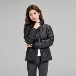 Lightweight Women Down Jacket Fashion Casual  White Duck Down Jackets for Women Warm Thin Portable Outerwear JK-050