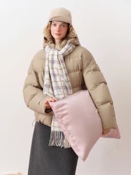 FSLE Winter Women Hooded Short Puffer Jacket Downcoat Bubble Style Thick Warm Coat Oversize Short Quilted Outerwear Duckdown
