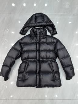 2025 Black Color Mid-Long Puffer Jacket Winter Women 90% White Duck Down Coat Female Waterproof Thick Warm Hooded Parka