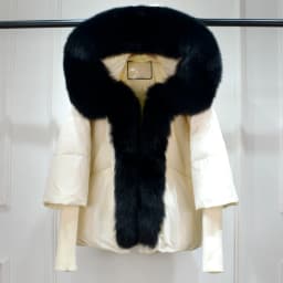 Lagabogy 2025 Winter Women Warm White Duck Down Jacket Loose Hood Puffer Coat Natural Real Fox Fur Collar Thick Luxury Outerwear