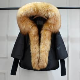 Lagabogy 2025 Winter Women Warm White Duck Down Jacket Loose Hood Puffer Coat Natural Real Fox Fur Collar Thick Luxury Outerwear