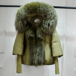 Lagabogy 2025 Winter Women Warm White Duck Down Jacket Loose Hood Puffer Coat Natural Real Fox Fur Collar Thick Luxury Outerwear