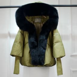 Lagabogy 2025 Winter Women Warm White Duck Down Jacket Loose Hood Puffer Coat Natural Real Fox Fur Collar Thick Luxury Outerwear