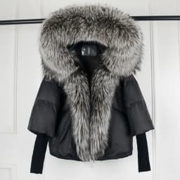 Lagabogy 2025 Winter Women Warm White Duck Down Jacket Loose Hood Puffer Coat Natural Real Fox Fur Collar Thick Luxury Outerwear
