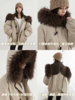 CHIC VEN Korean Women Down Coats Loose Casual Hooded Female Down Jacket Horn Button 90 White Duck Down Jacket Winter 2025
