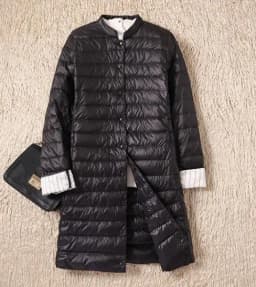 2022 Women Single-breasted Midi Long Coat Autumn Winter Ultra Light Down Coat Parka Female White Duck Down Jacket Outwears SE593