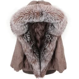 Maomaokong high-end Wool fabric Luxury Women's Big Fox Fur Collar Puffer Jacket Natural Fur down Coat Winter Thickened Warm